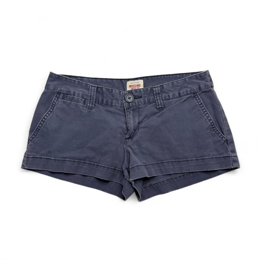 Y2K Low rise Micro flattering shorts 98% cotton size 1 Mossimo Navy Blue Shorts